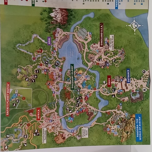 2023 DISNEY ANIMAL KINGDOM GUIDE MAPS - Picture 15 of 16